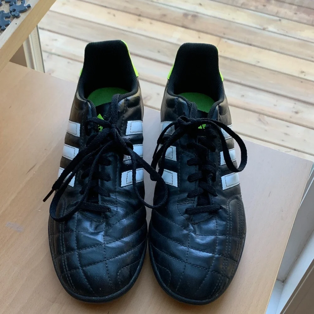 Adidas Black Neon Green Turf Cleats Size 11 Soccer Streetwear - Picture 4 of 9